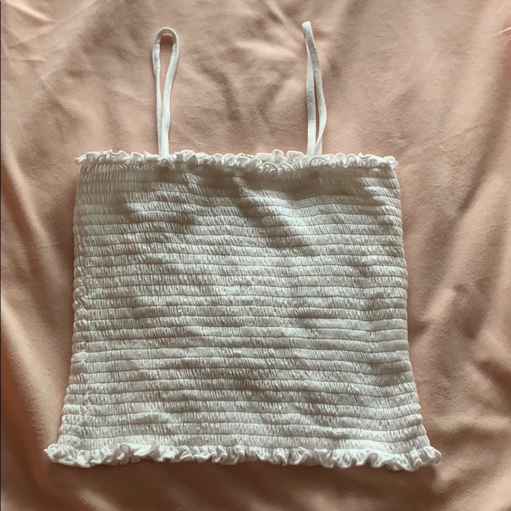 White crop top